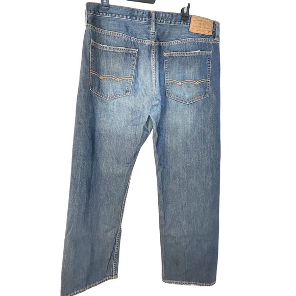 American Eagle Outfitters Mens 36x30 Durable Quality Blue Denim Jeans - Picture 2 of 10